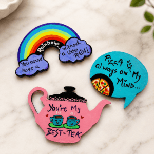 Hand Painted Fridge Magnet Custom Refrigerator Magnet Kitchen Decor Housewarming Gift Handmade Art Magnet