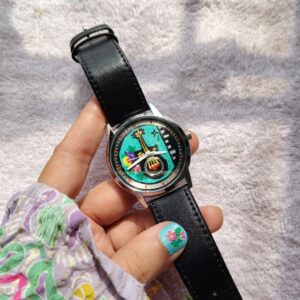 Hand Painted Watch Wearable Art Wrist Watch Gift For Her Personalized Watch Boho Accessories Anniversary Gift