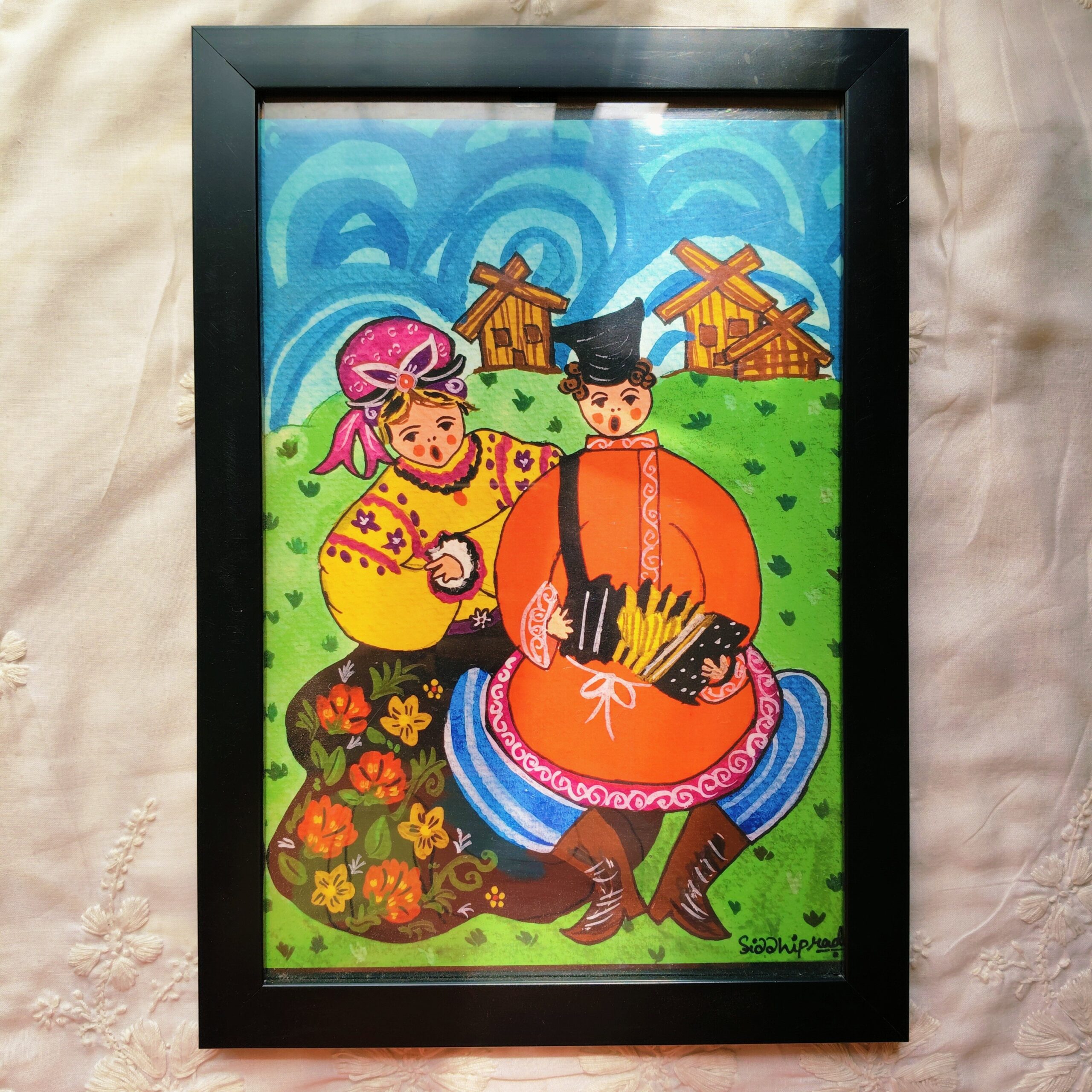Russian Folk Art Print Painting Home Decor Cultural Wall Hanging Rustic Cottage Decor Unique Housewarming Gift - Image 11