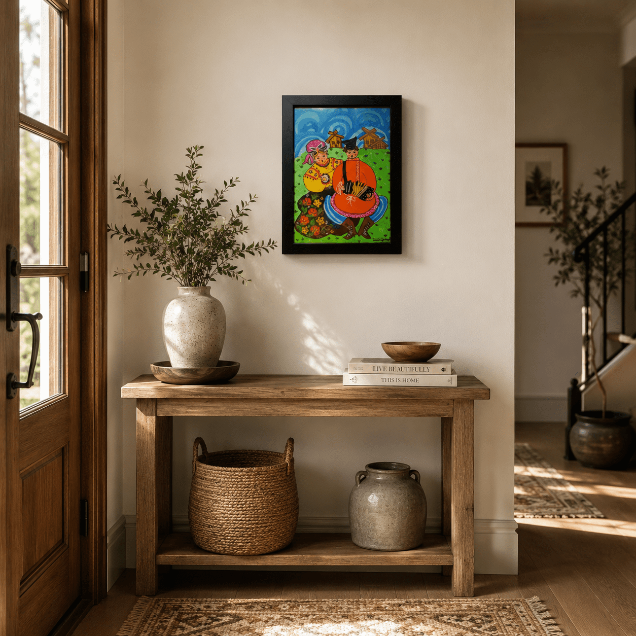 Russian Folk Art Print Painting Home Decor Cultural Wall Hanging Rustic Cottage Decor Unique Housewarming Gift - Image 7
