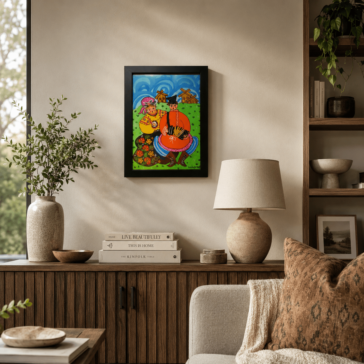 Russian Folk Art Print Painting Home Decor Cultural Wall Hanging Rustic Cottage Decor Unique Housewarming Gift - Image 8